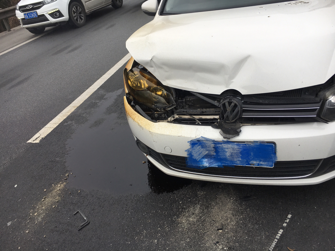 眼看快10万公里了,前车急刹,惨