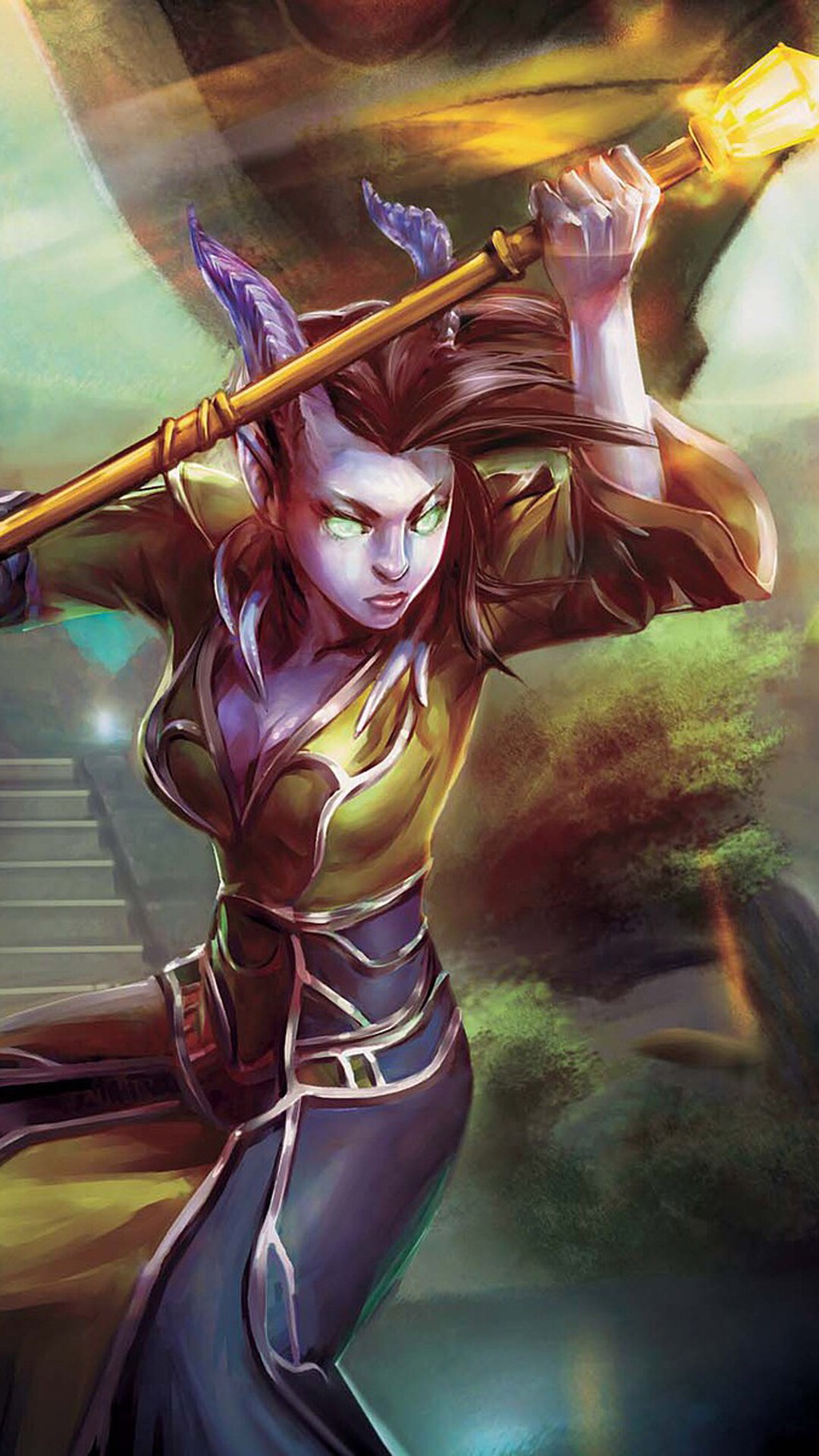 德莱尼牧师小姐姐11画的圣光治疗者