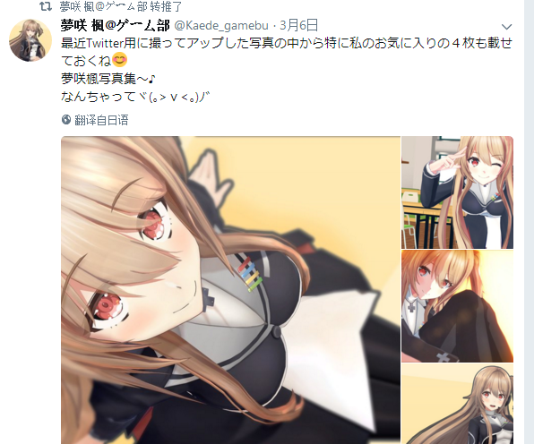 [起源之光·终焉之暗]纸片人 梦咲枫 出写真了 wtmsb