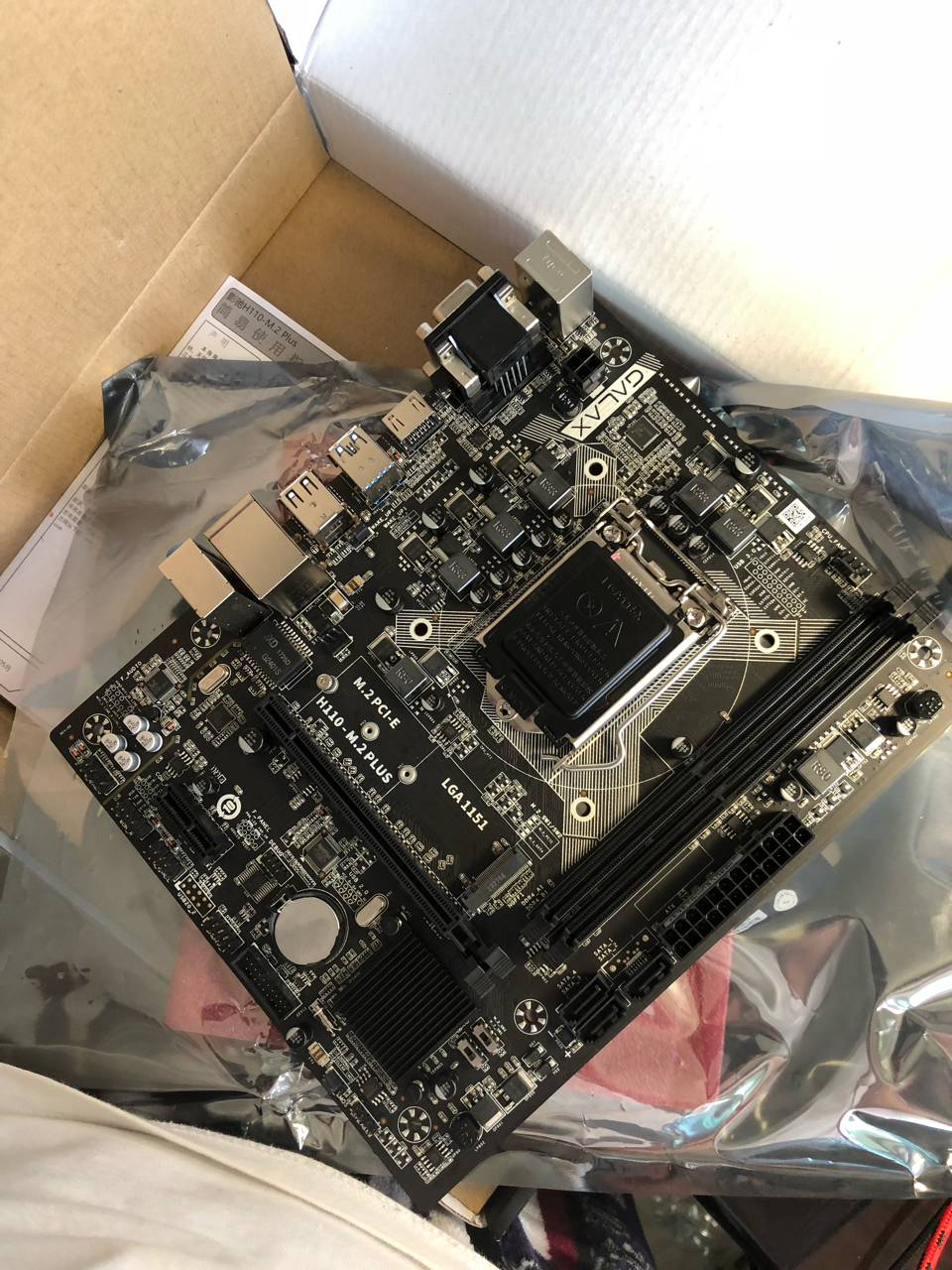 [电脑硬件] 出一块影驰h110m2plus主板 已刷bios支持8100