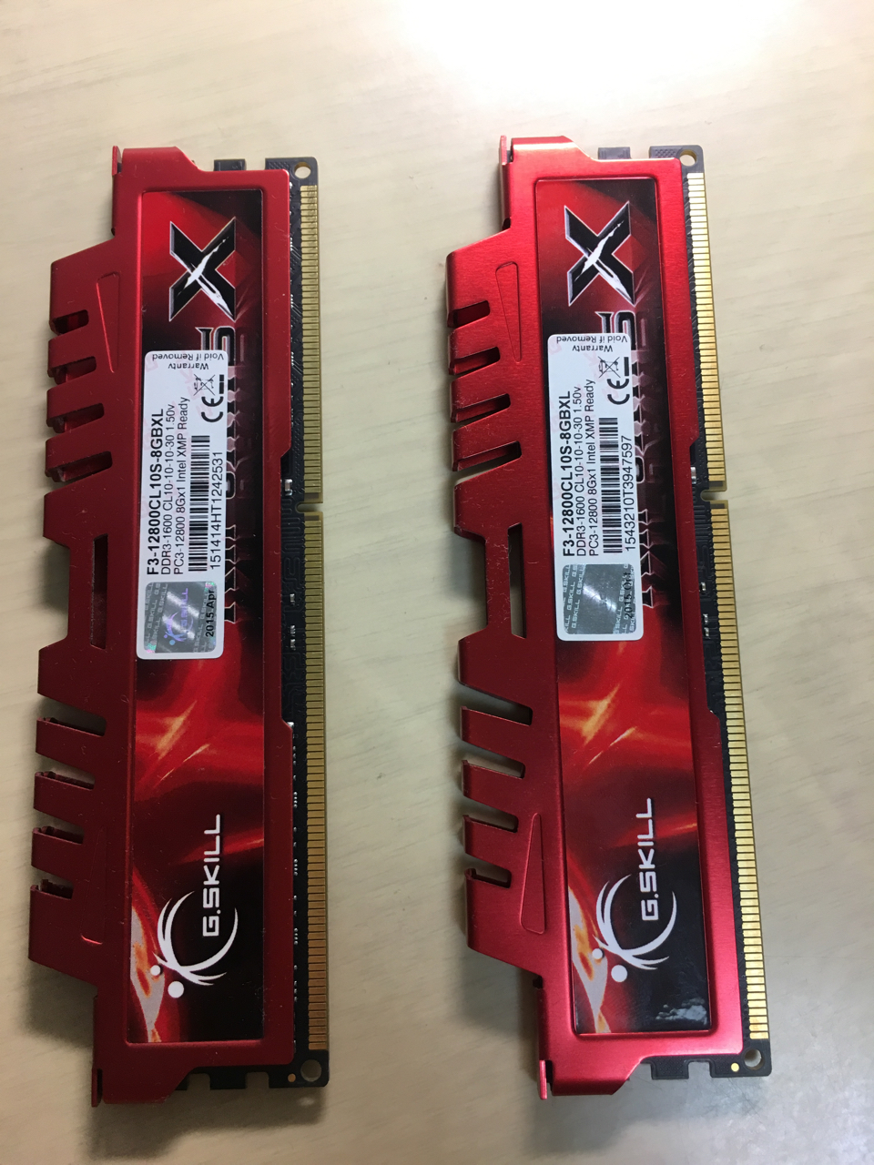 电脑硬件出芝奇内存大钢牙ddr316008g2660包邮