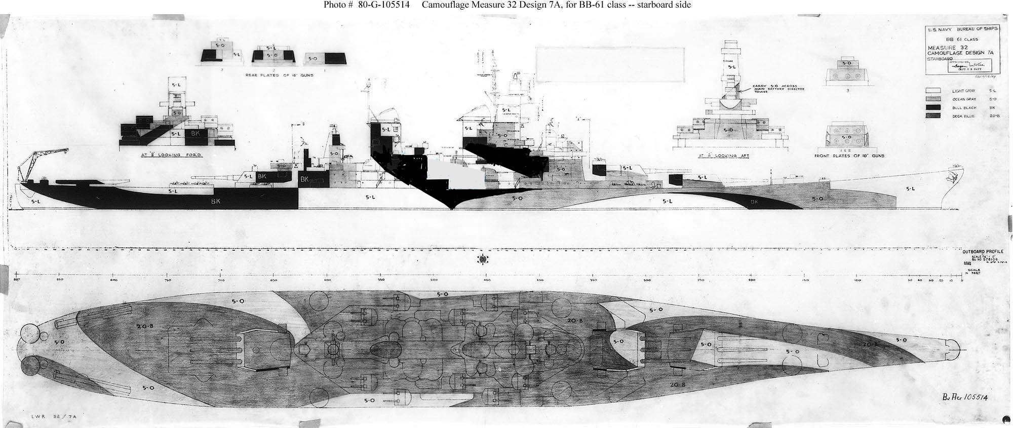 蒙大拿级战列舰三视图图片