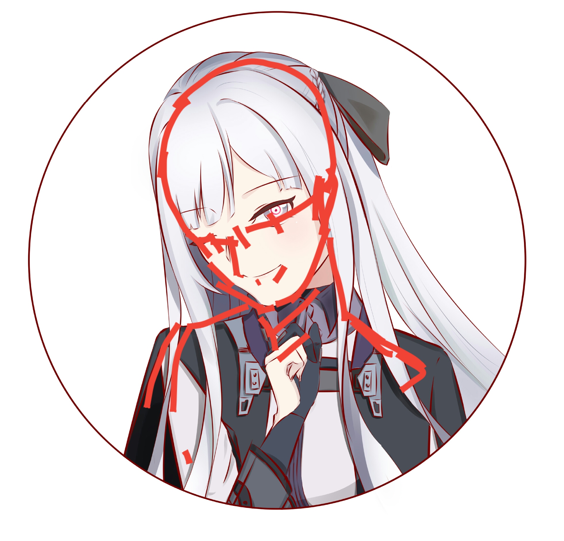 [瞎涂瞎画]萌新随便涂了一下ak12当头像用