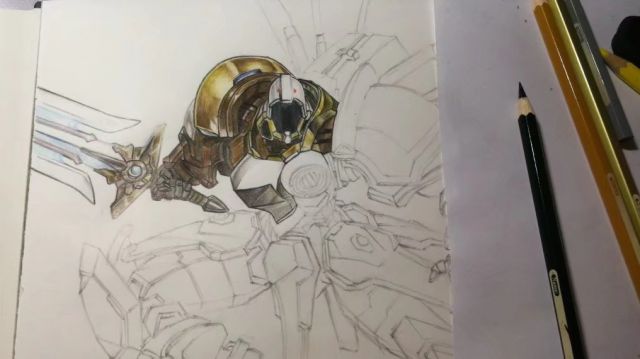 手绘机甲泰瑞尔