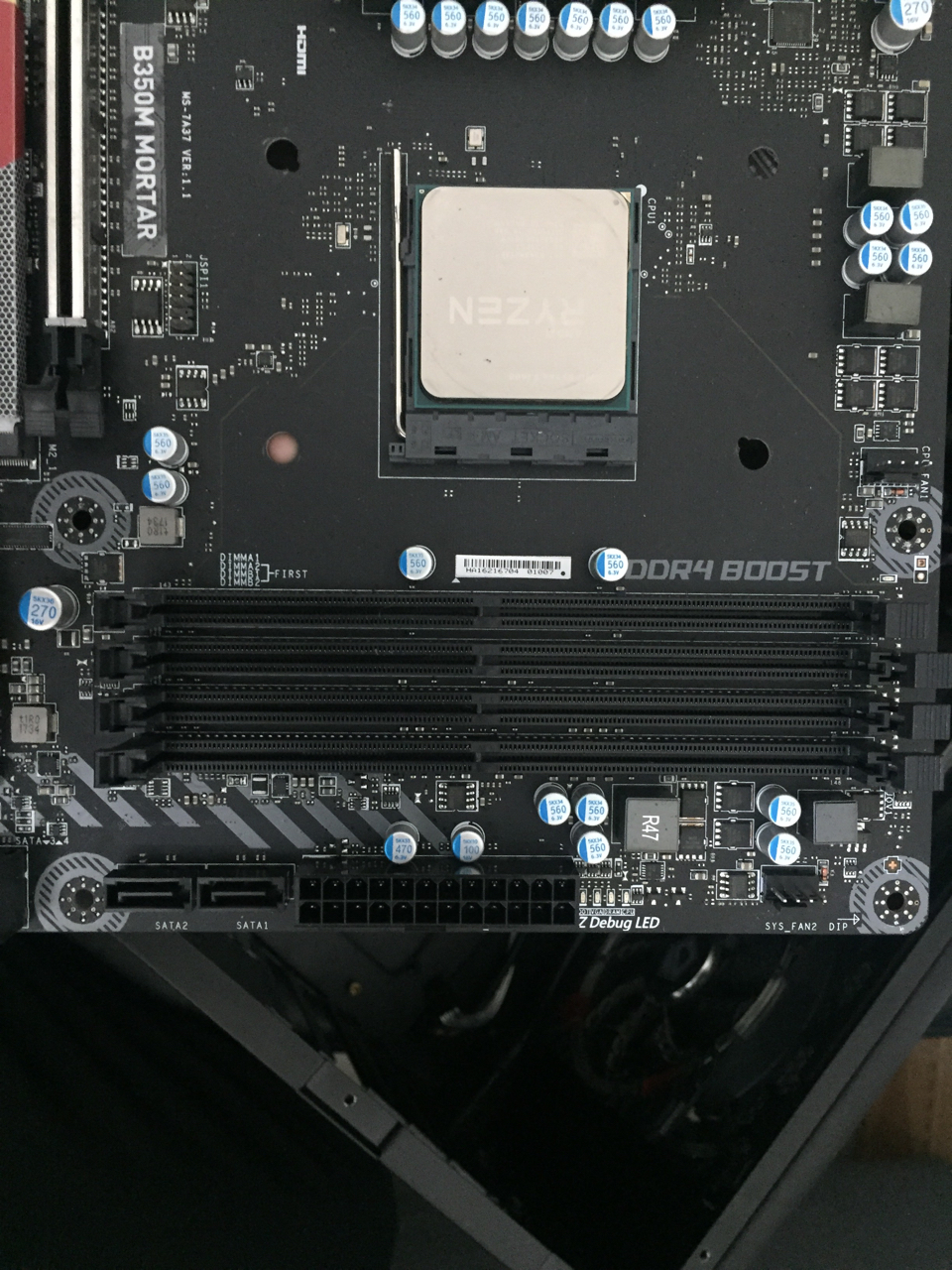 [电脑硬件]广州出锐龙r5 1600 微星b350m mortar迫击炮-暂出hnwp2008