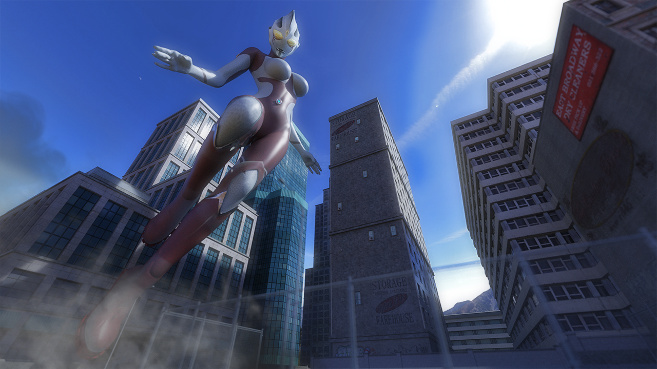 [3d] 本来想做个迪迦,懒得画身体了,随便搞搞,就当迪迦妹妹吧.