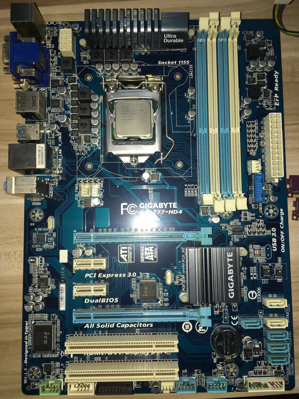 电脑硬件出3470技嘉z77明盘600