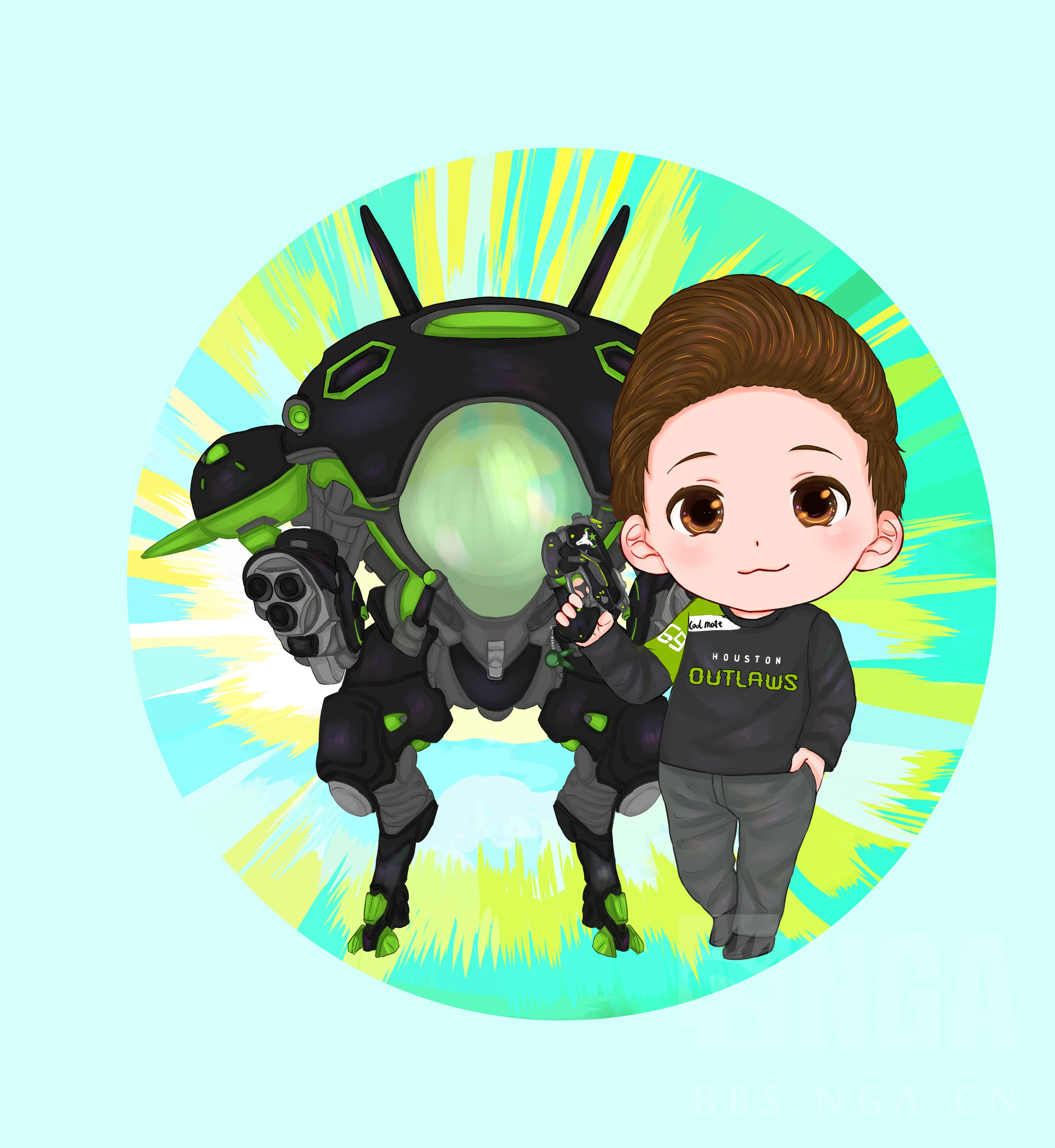 绘画作品owl同人作品休斯顿中心角斗士龙之队