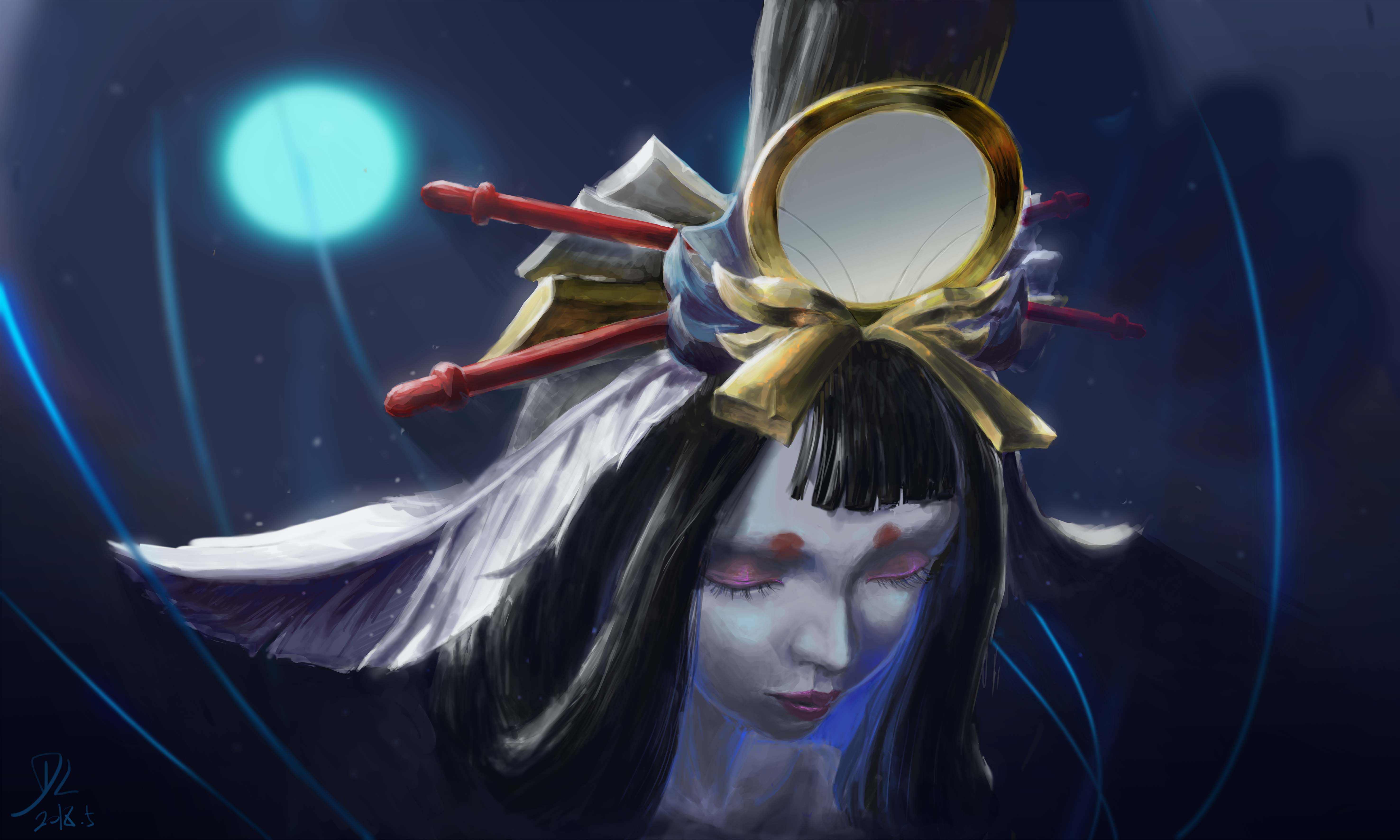 画了一个阴阳师的傀儡师