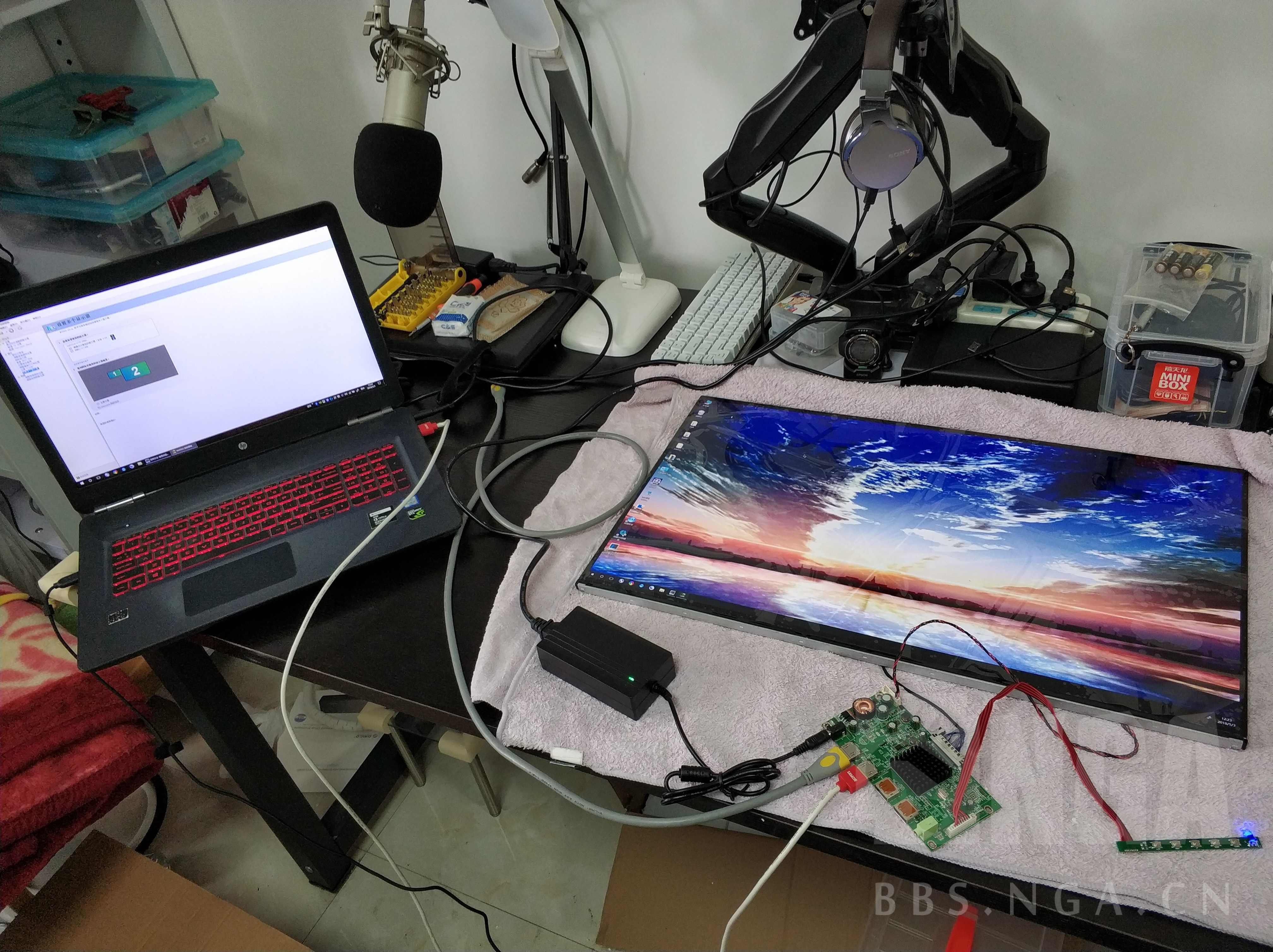 作业贴27寸4k显示器diy成功1500搞定省钱了手动扇子脸