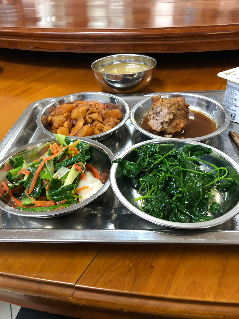 大家来晒下单位食堂伙食.