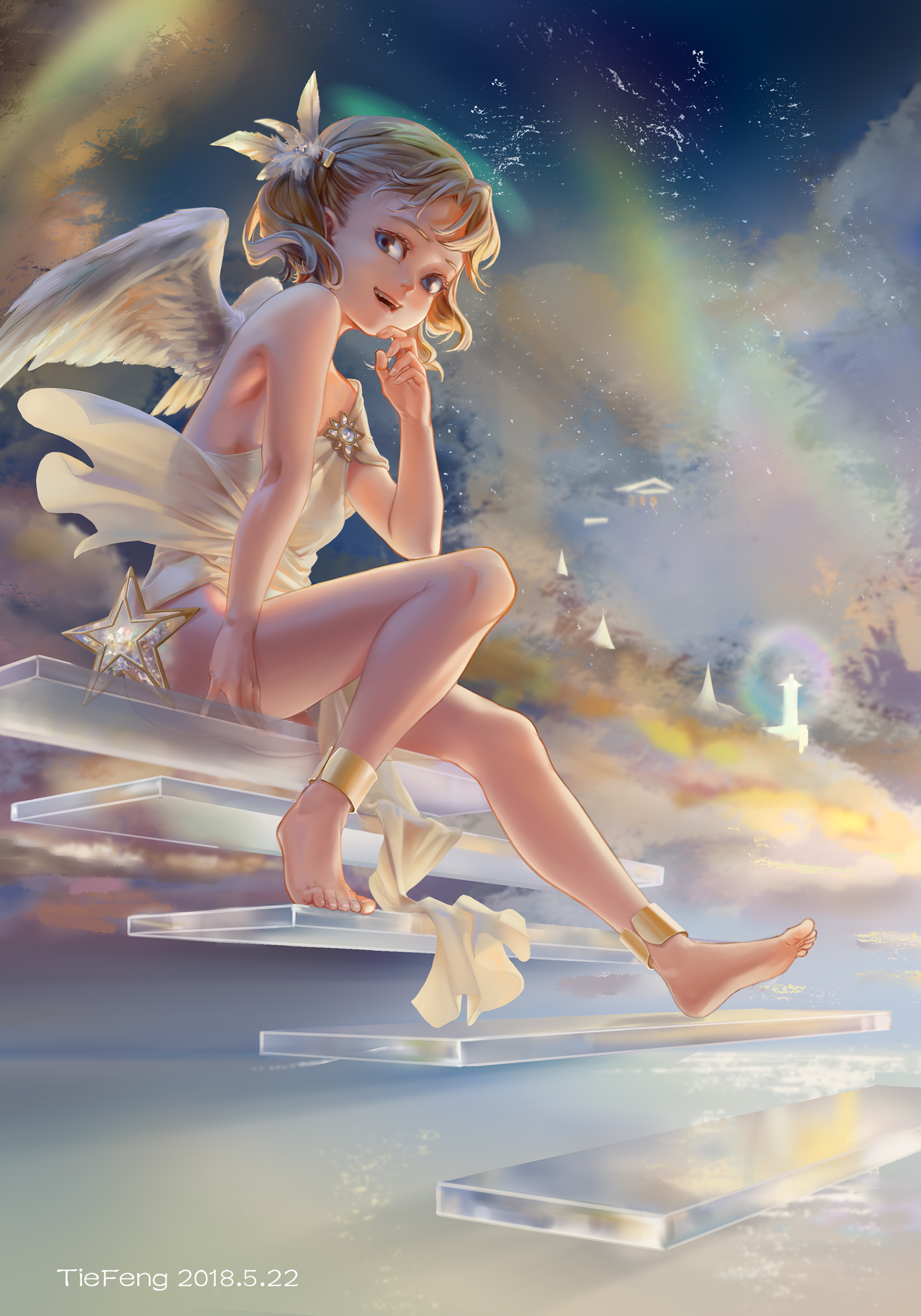 原创绘画呵呵小天使