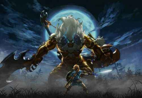 有这张壁纸的高清无logo大图,求分享~ 就是dlc林克大战黄金人马的图