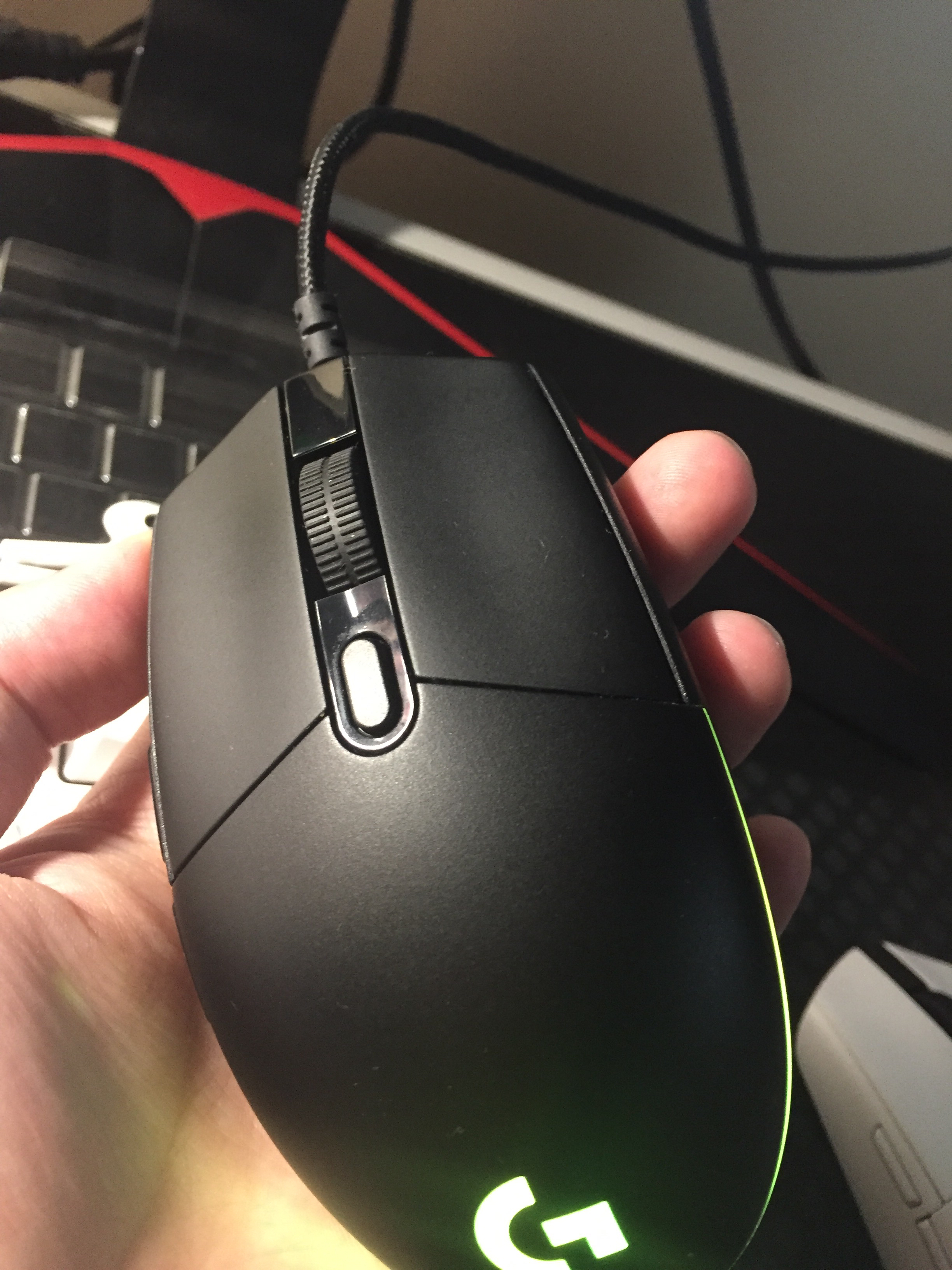 罗技游戏鼠标gpro送脚贴190