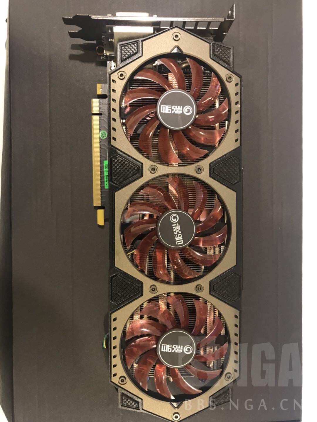 出影驰gtx9704g骨灰黑将9新原盒包装