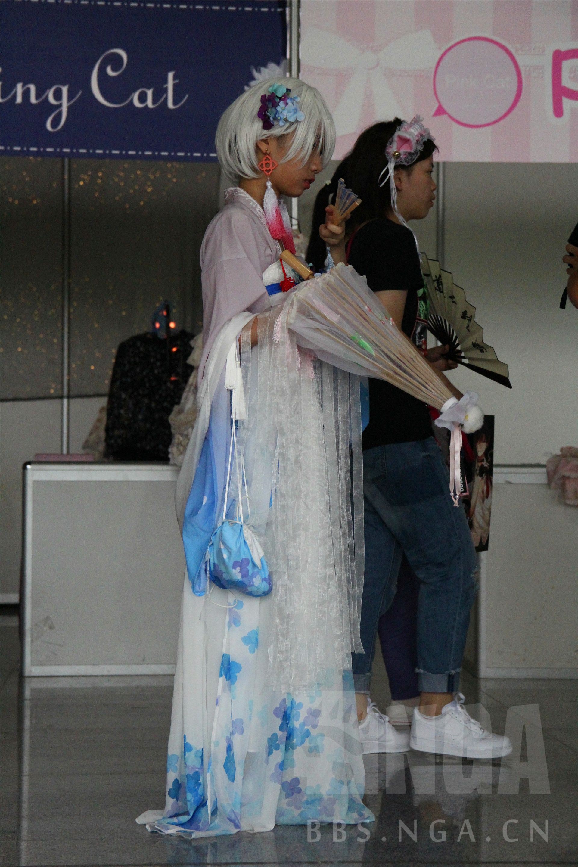 76p长沙acc漫展现场第一天漂亮的花鸟小姐姐鬼使黑偶遇鬼使白草爹大战