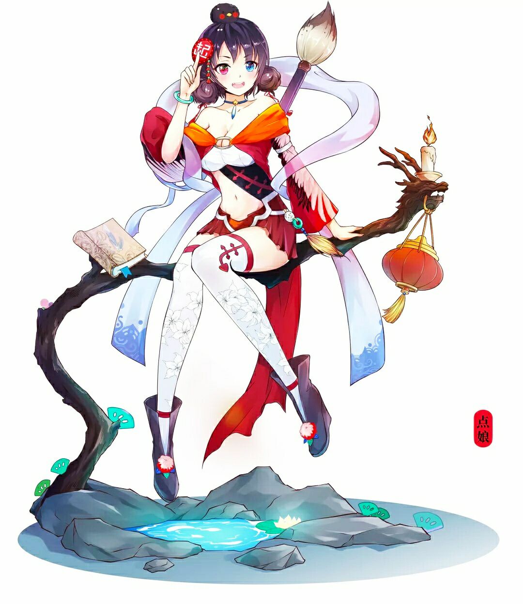 讨论疑似起点看板娘抄袭少女前线64式万圣节皮肤