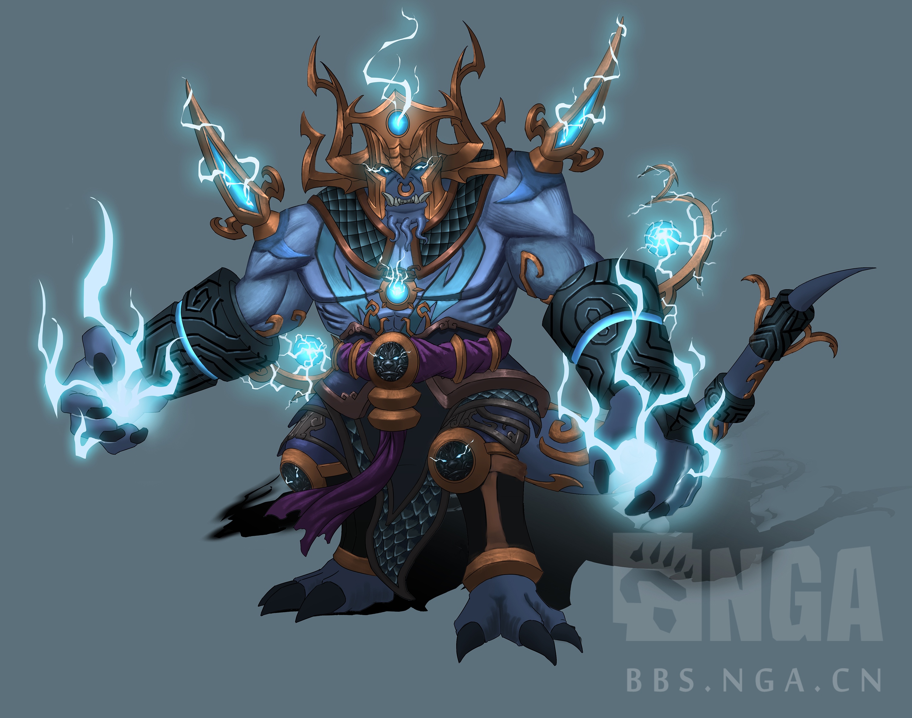 风暴英雄暑期命题绘雷王菠萝