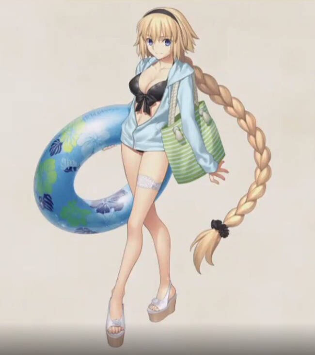 手机 网页游戏综合讨论 fate/grand order [艺术审美e-] 泳装贞德立绘