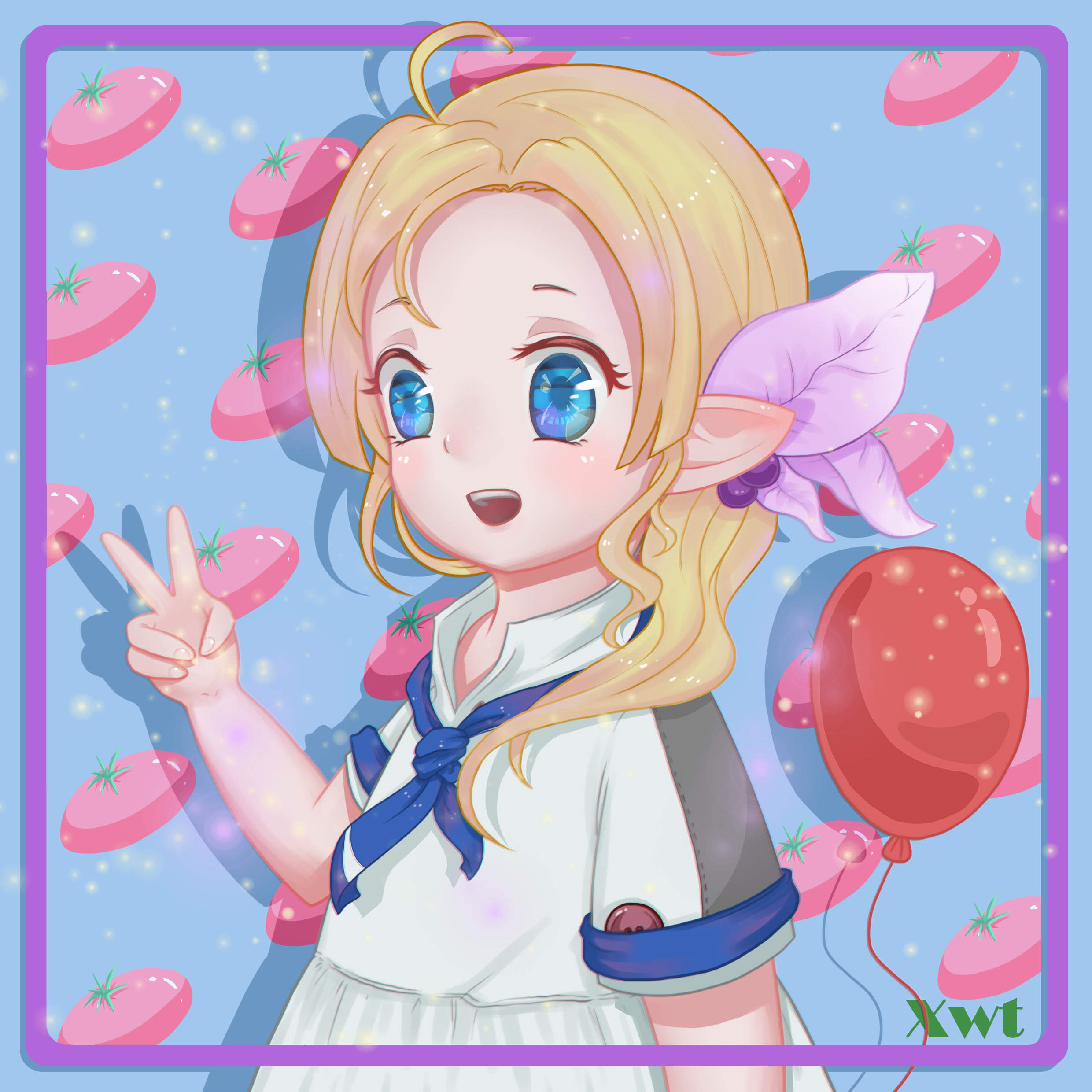 拉拉肥给兄弟画的他家崽拉拉肥好可爱