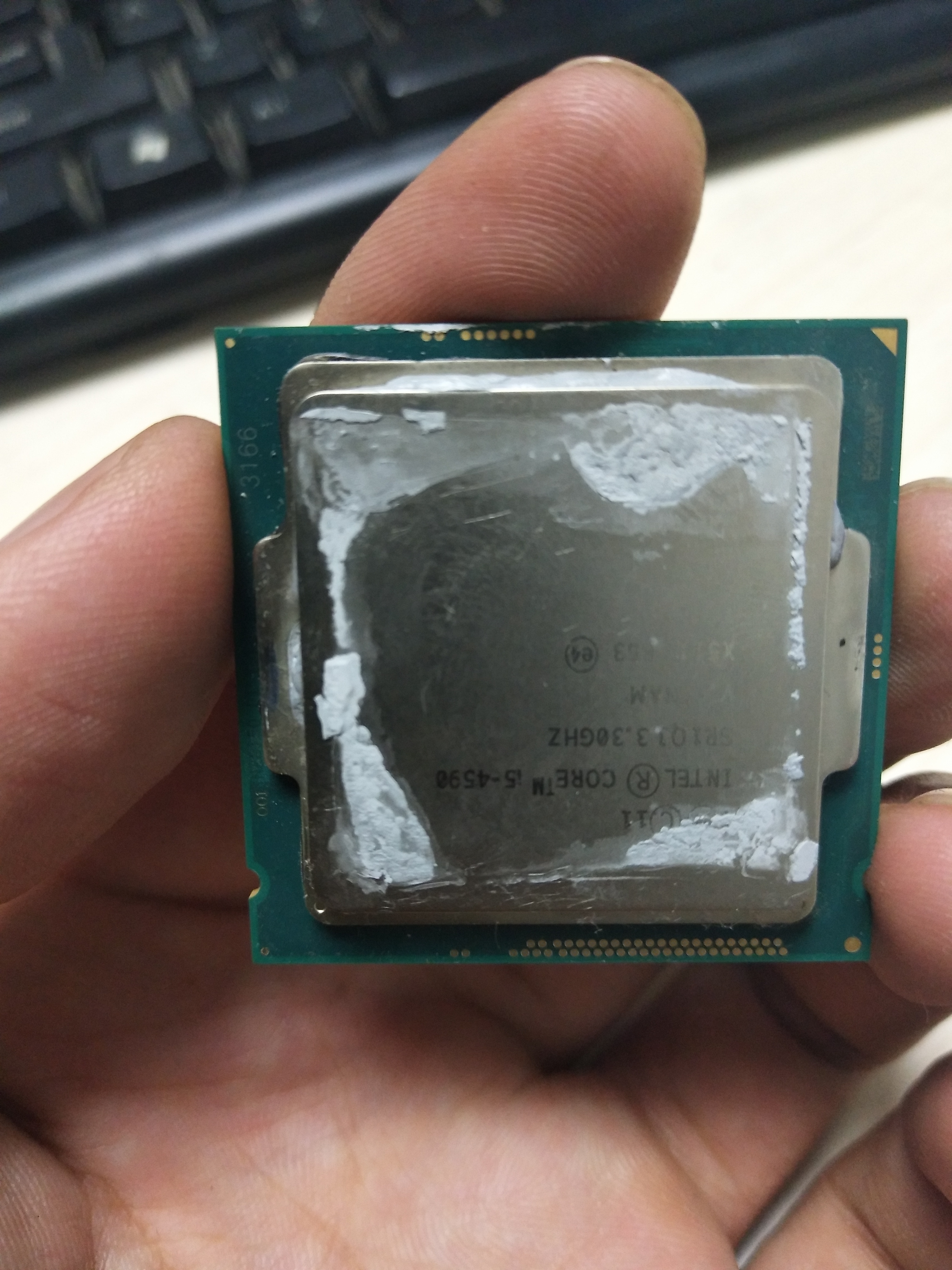 硬件求助我的4590这是怎么了大哥帮帮忙撒