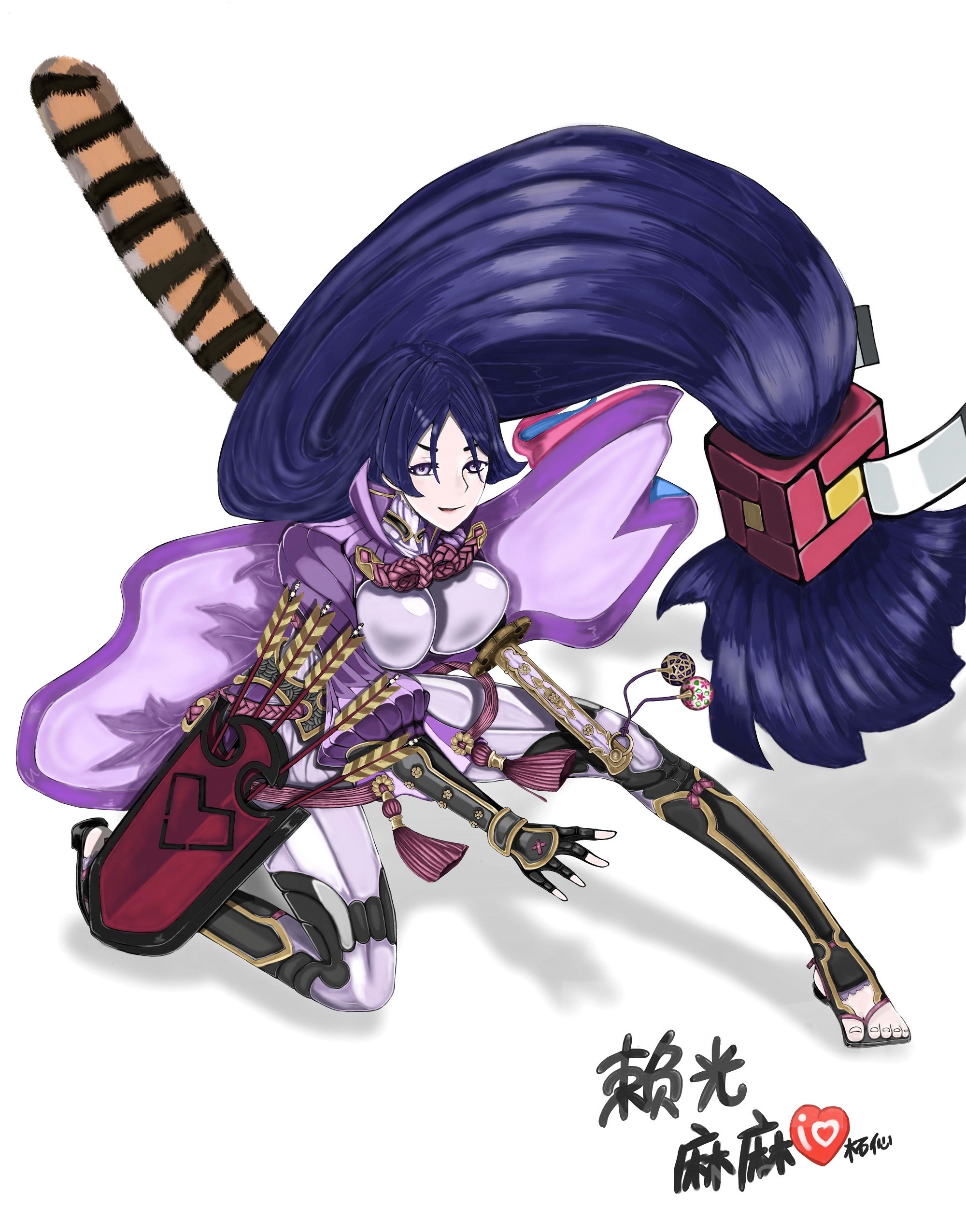 厨力放出a两个月前为了在鬼岛画的赖光妈妈