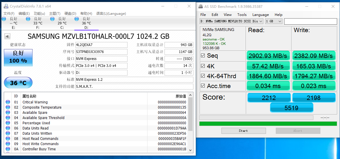 970pro这个读写正常水平吗?