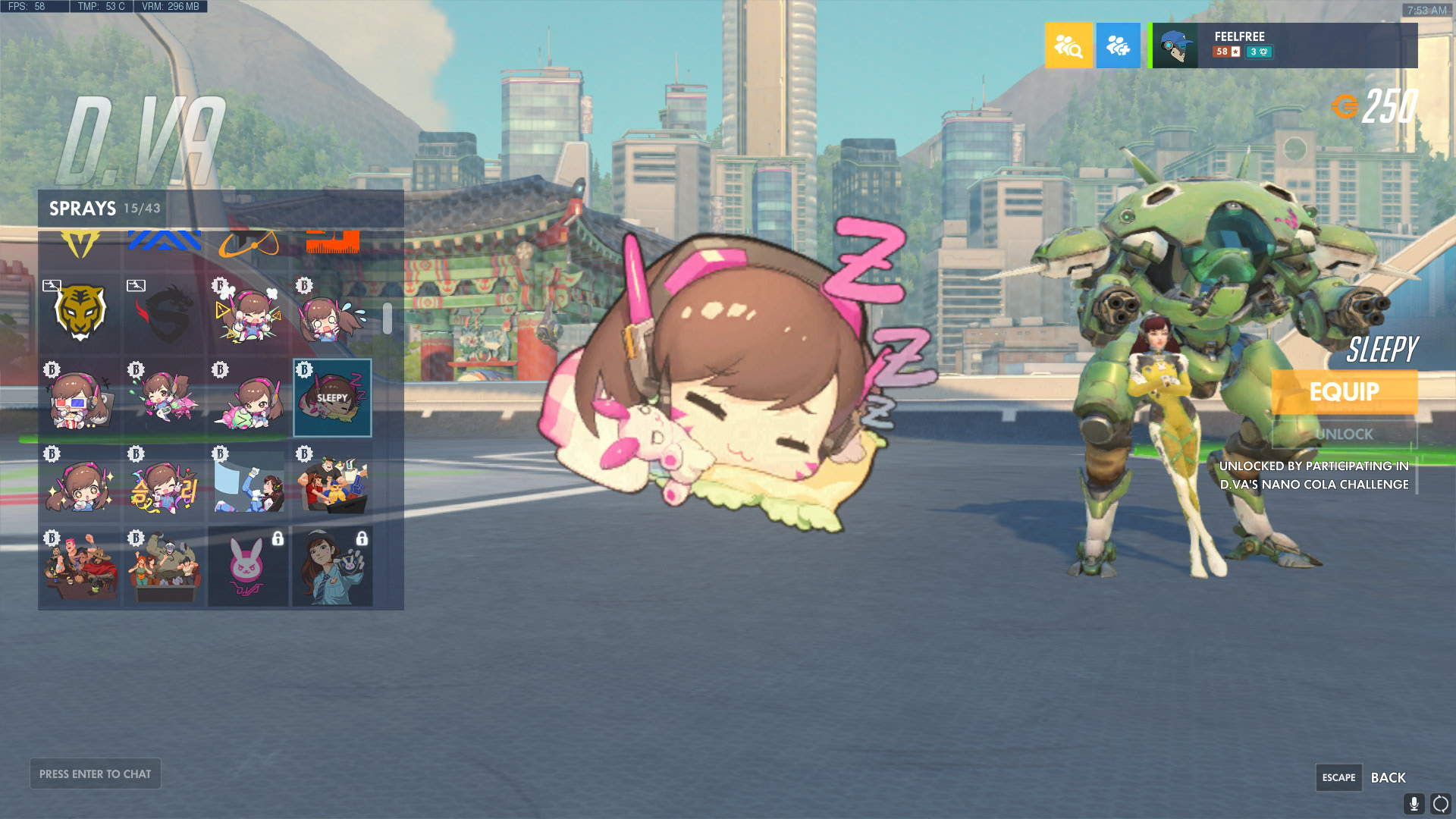 活动新dva喷漆在twitch上看seagull直播可以拿dva喷漆了seagull直播间