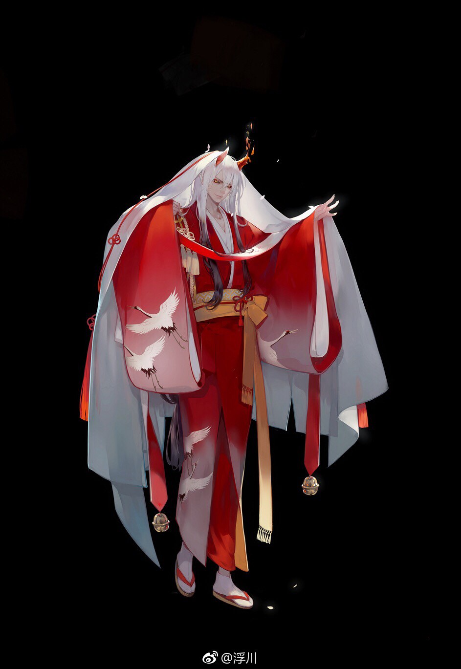 来看看女装茨木亲妈画师画的