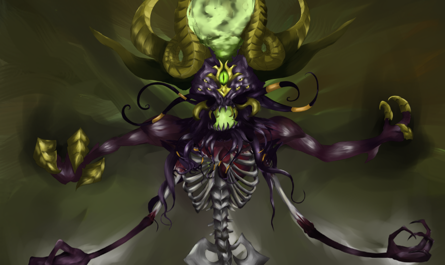 风暴魔兽暑期命题绘七眼黑羊墨菲斯托