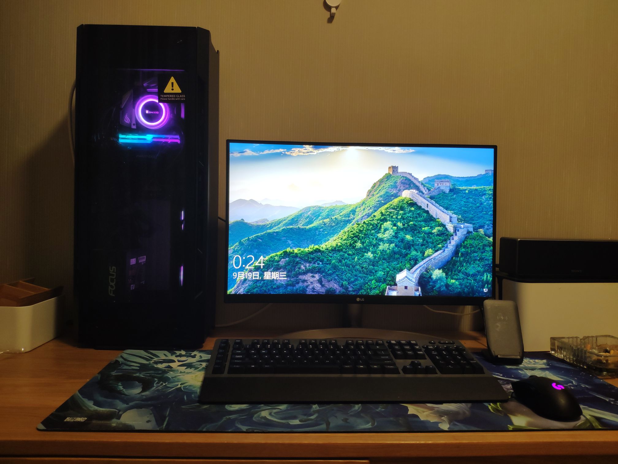 电脑整机出高颜值准顶配8700k1080南京可送更新配置