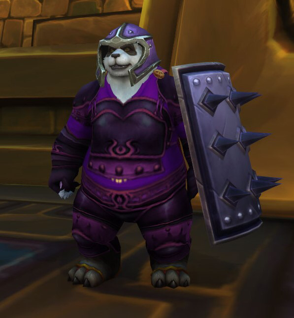 求一张帅气的熊猫人战士图