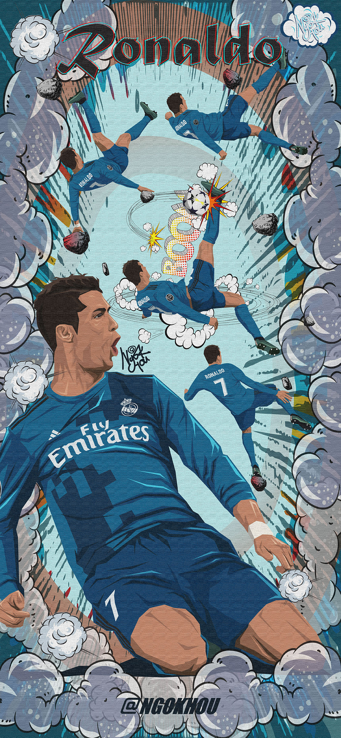 求几张c罗的手机壁纸.