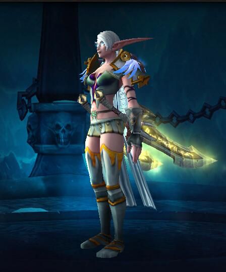 女暗夜精灵是板甲幻化黑洞吧完全撑不起板甲的感觉啊