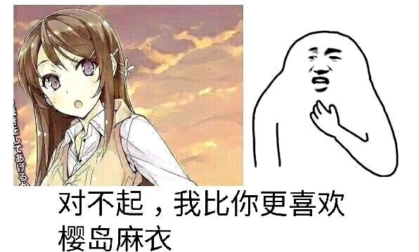 大佬们有更多的樱岛麻衣的图片和表情包吗