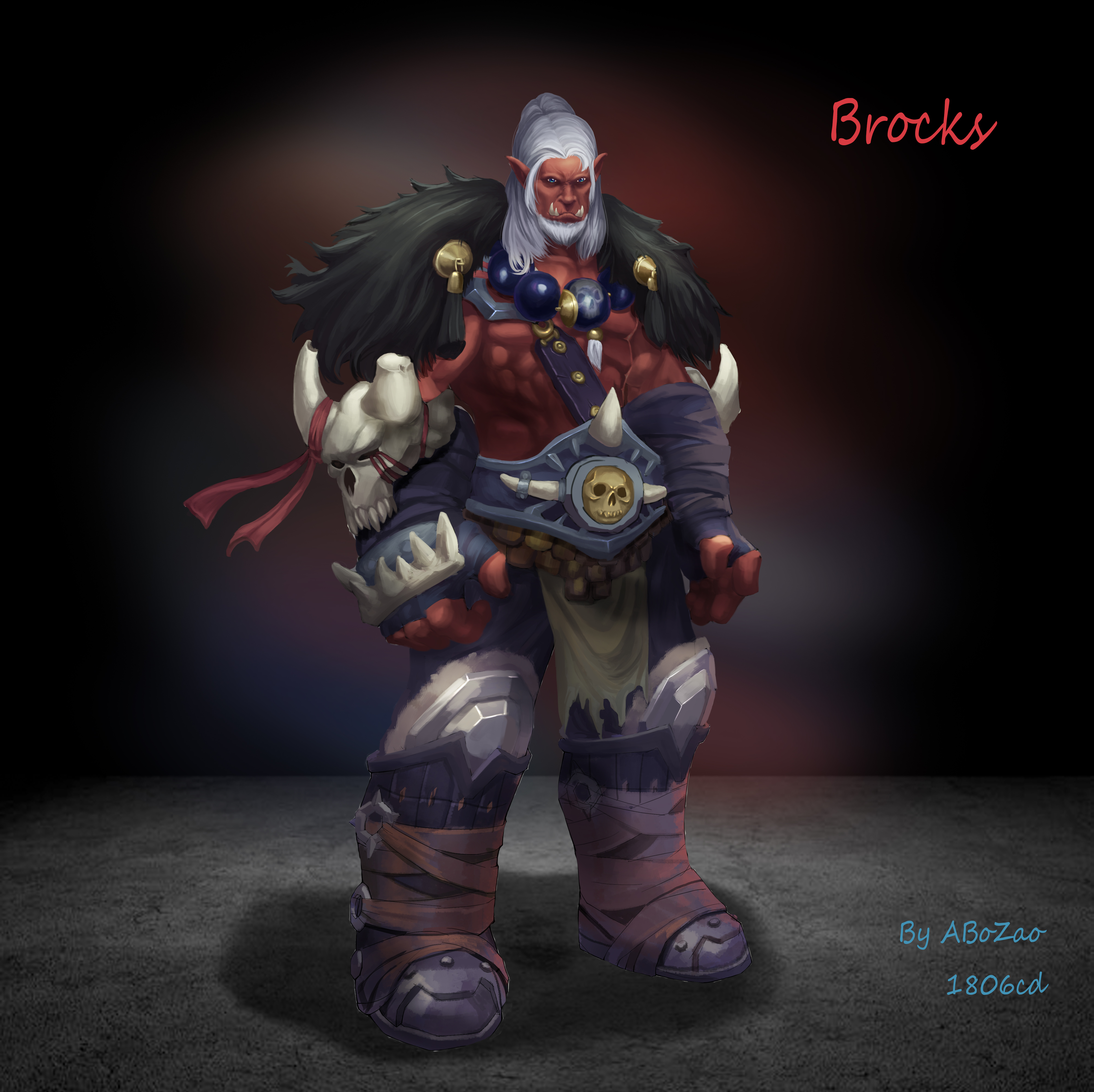 摸鱼的红皮兽人