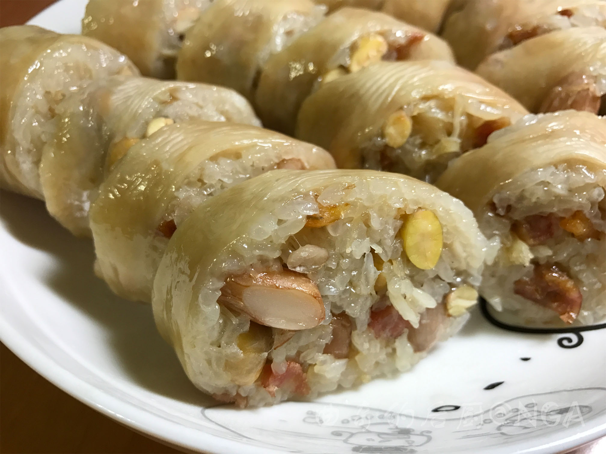 [曲奇的后厨] 落花人独立,一碟柔肠,以记闲愁——糯米煎酿大肠