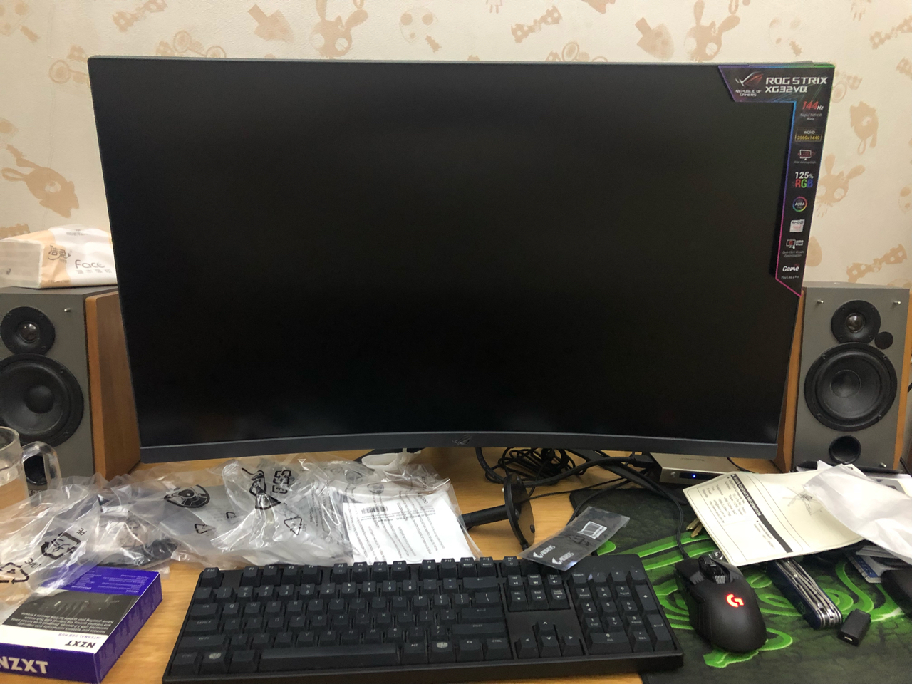 电脑硬件显示器华硕rogxg32vq32寸显示器99新