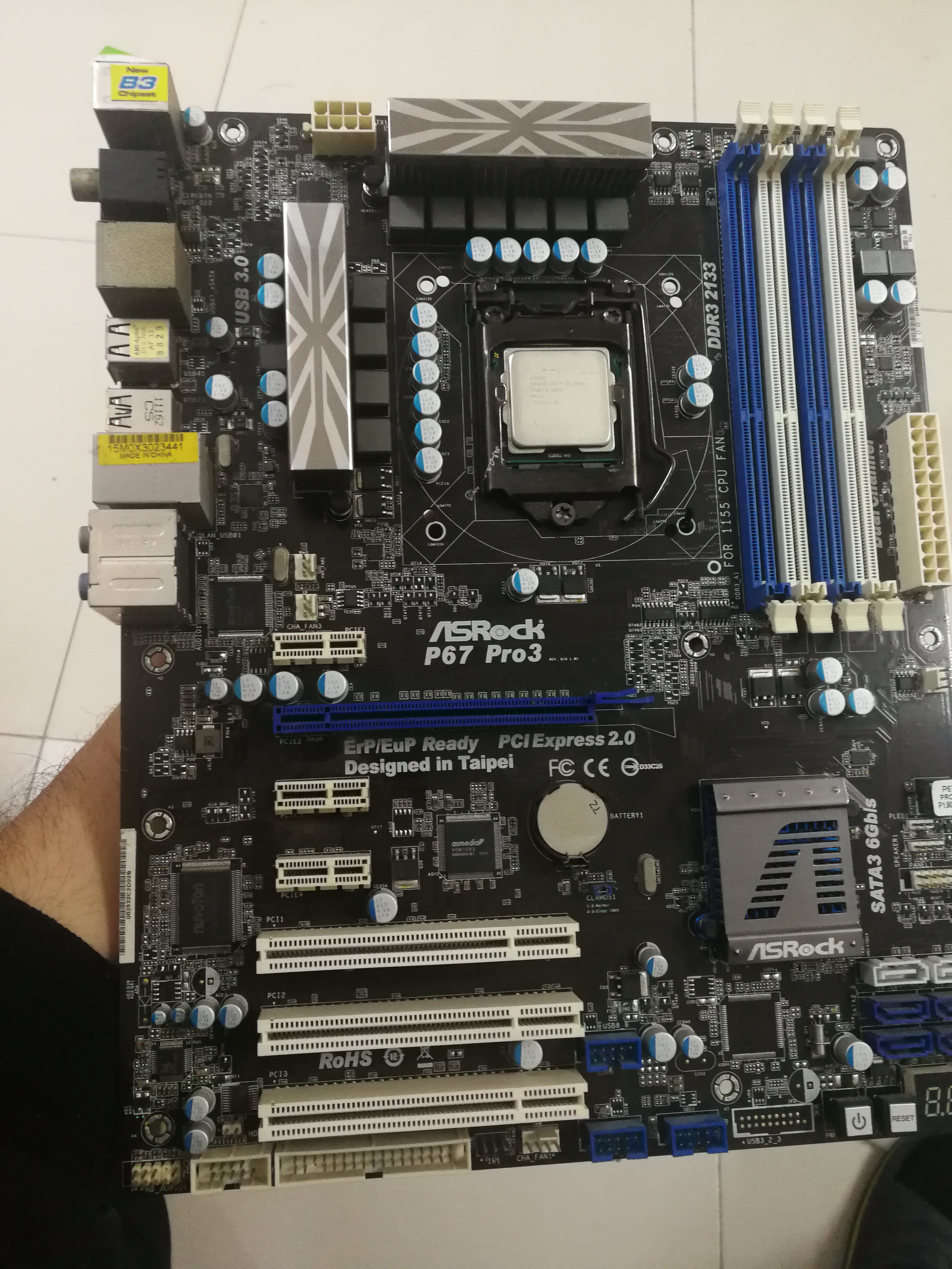 电脑硬件i52550k华擎p67pro3芝奇大钢牙ddr316008g