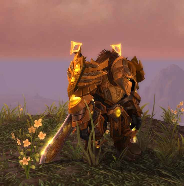 牛战士永远不会摘下他的面具牛头人战士板甲幻化