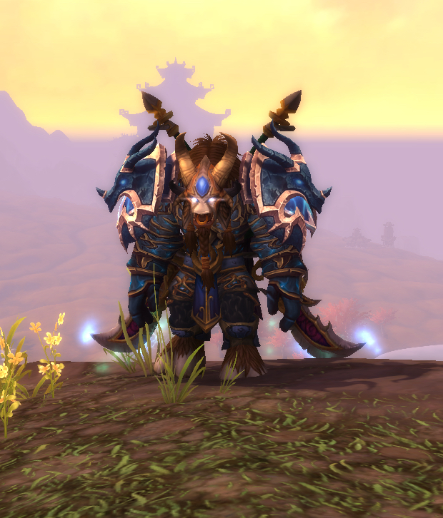 牛战士永远不会摘下他的面具牛头人战士板甲幻化