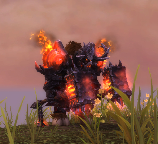 牛战士永远不会摘下他的面具牛头人战士板甲幻化