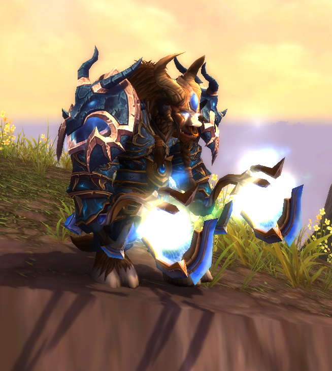 牛战士永远不会摘下他的面具牛头人战士板甲幻化