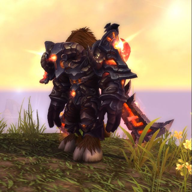 牛战士永远不会摘下他的面具牛头人战士板甲幻化