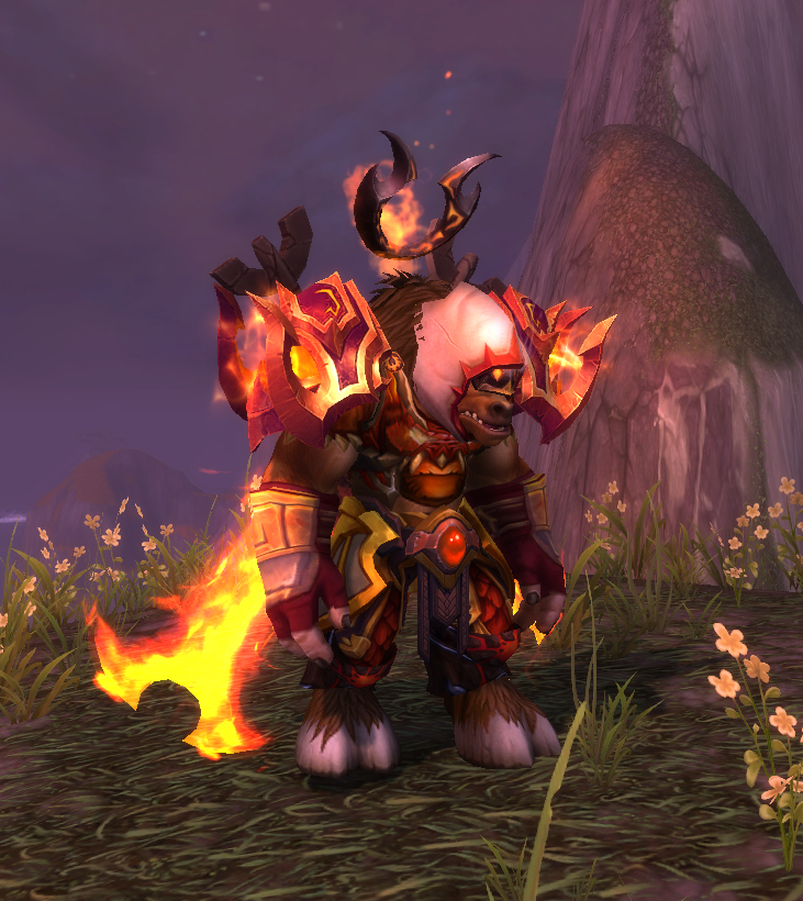 牛战士永远不会摘下他的面具牛头人战士板甲幻化