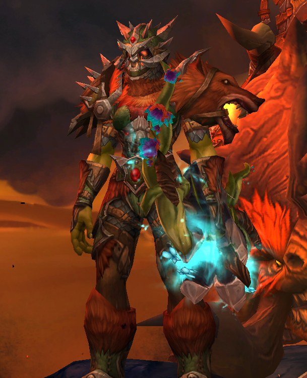 请问猎人有一个狼头的肩膀幻化是叫什么名字啊