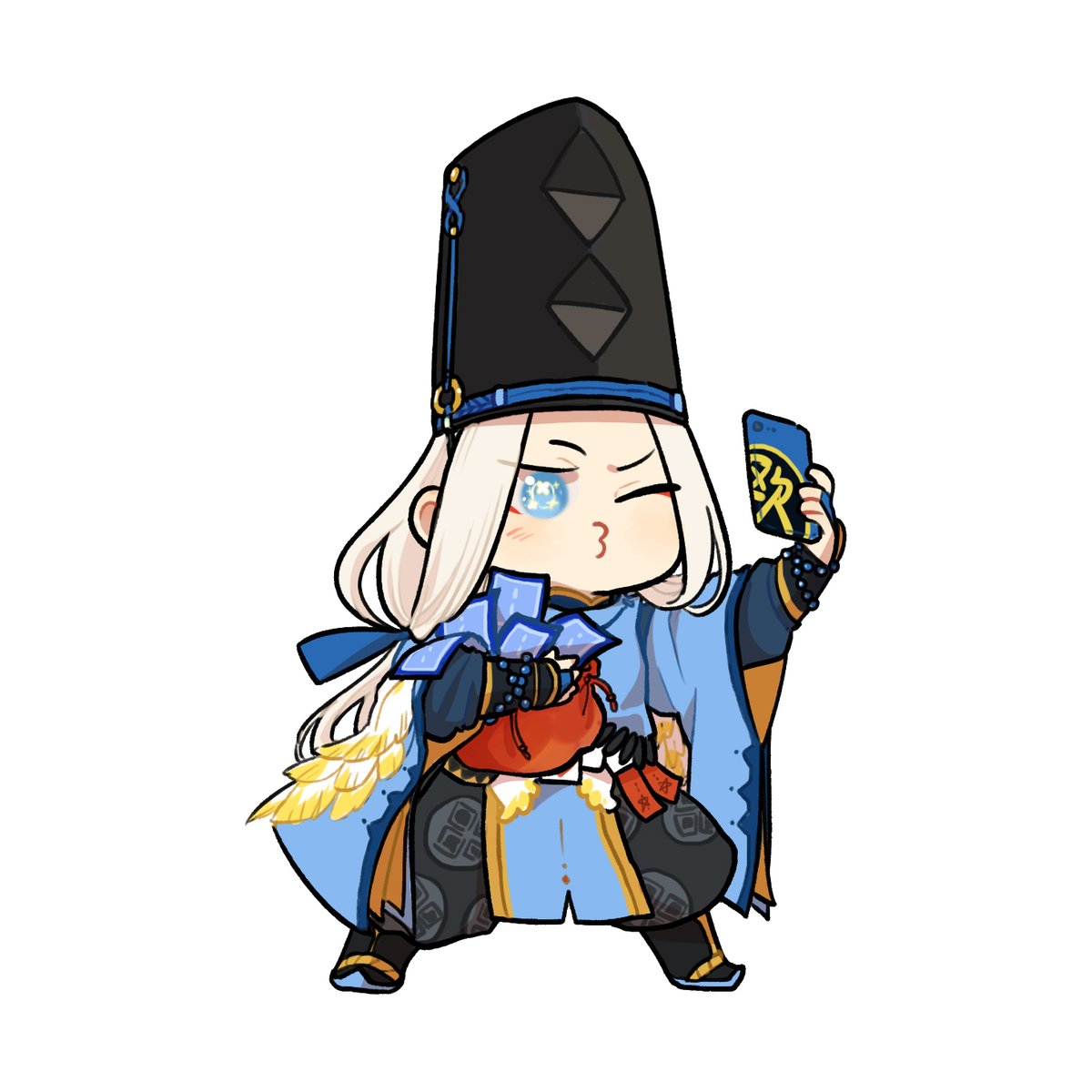 破势水日服官方同人趣图如果平安京流行起了自拍