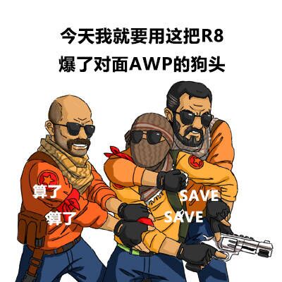 兄弟们搞点cs傻屌图