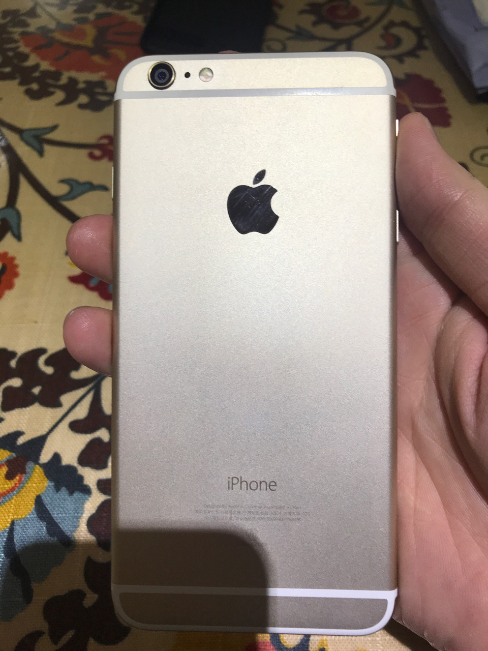 二手手机iphone6plus64g港版玫瑰金单机ios812已越狱1000元