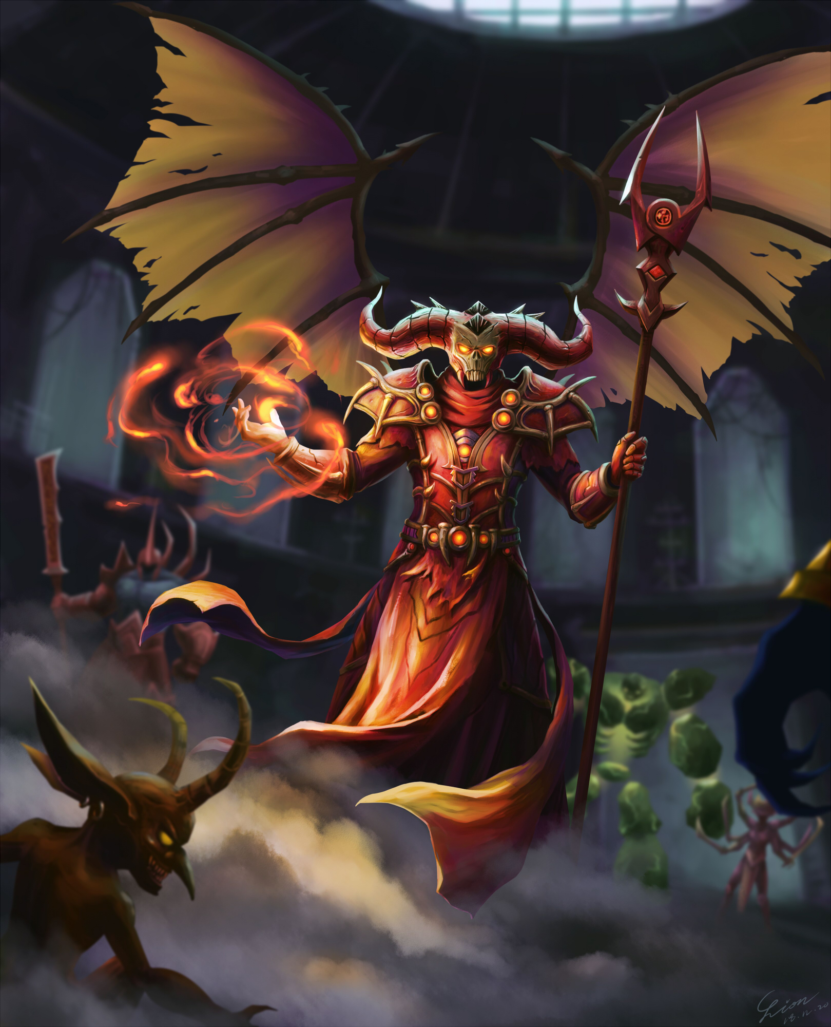 涂一张凶星送给自己afk许久的术士